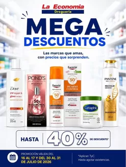 Catálogo Droguería la Economía | Gran variedad de ofertas | 2026-07-16T00:00:00.000Z - 2026-07-31T00:00:00.000Z