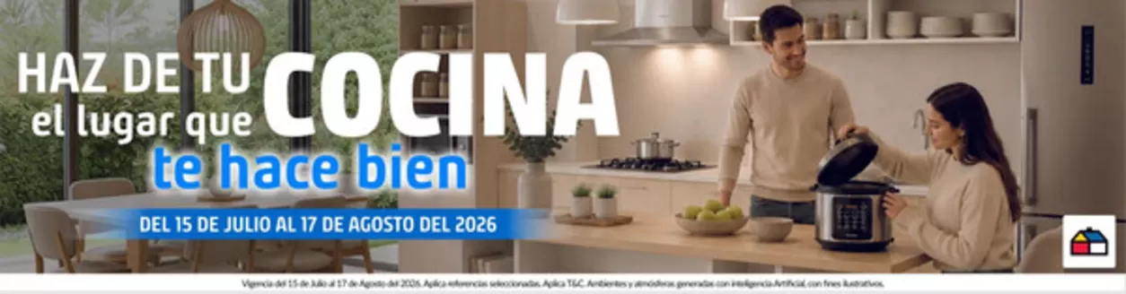 Catálogo Homecenter | Ofertas exclusivas para nuestros clientes | 2026-07-15T00:00:00.000Z - 2026-08-17T00:00:00.000Z