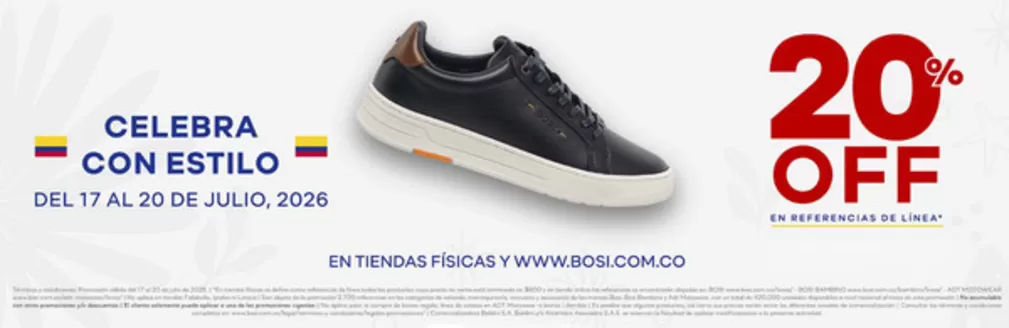 Catálogo Bosi | Celebra con estilo 20% OFF | 2026-07-17T00:00:00.000Z - 2026-07-20T00:00:00.000Z