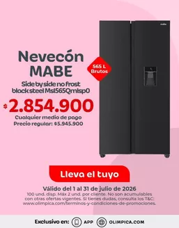 Catálogo Olímpica en Distracción | Excelente oferta para todos los clientes | 2026-07-01T00:00:00.000Z - 2026-07-31T00:00:00.000Z