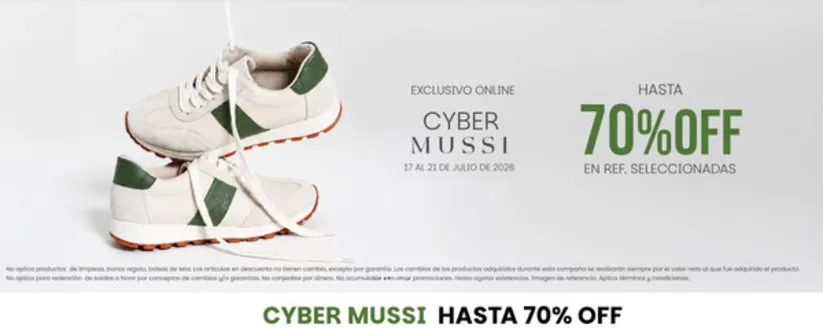 Catálogo Mussi | Cyber Mussihasta 70% Off | 2026-07-20T00:00:00.000Z - 2026-07-21T00:00:00.000Z