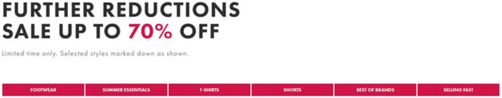 Catálogo ASOS | Further Reductions Hasta 70% OFF | 2026-07-20T00:00:00.000Z - 2026-07-31T00:00:00.000Z