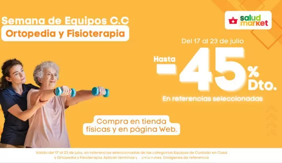 Catálogo Salud Market en San Juan del Cesar | Ortopedia y Fisioterapia hasta -45% DTO | 2026-07-20T00:00:00.000Z - 2026-07-23T00:00:00.000Z