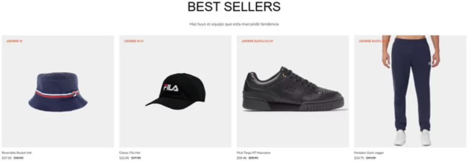 Catálogo Fila | Best Sellers | 2026-07-22T00:00:00.000Z - 2026-07-31T00:00:00.000Z