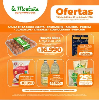 Catálogo La Montaña agromercados | Regresan las ofertas de fin de semana | 2026-07-23T00:00:00.000Z - 2026-07-27T00:00:00.000Z