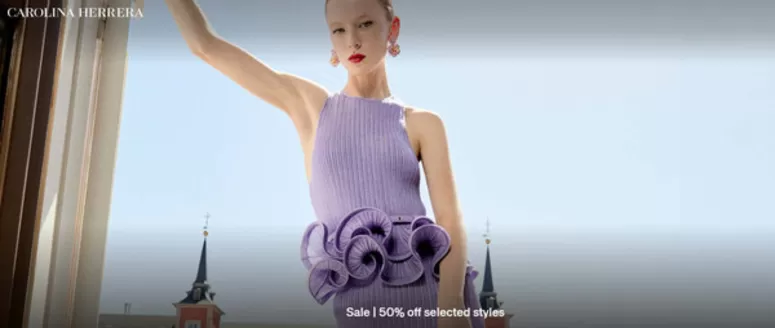Catálogo Carolina Herrera | Sale 50% off selected styles | 2026-07-24T00:00:00.000Z - 2026-07-27T00:00:00.000Z
