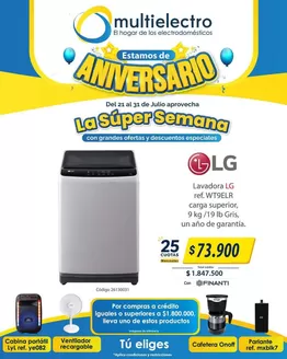 Catálogo Multielectro | Ofertas Multielectro | 2026-07-21T00:00:00.000Z - 2026-07-31T00:00:00.000Z
