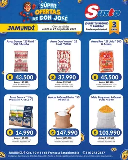 Catálogo Caribe Supermercados | Volante surto jamundi | 2026-07-24T00:00:00.000Z - 2026-07-27T00:00:00.000Z