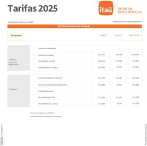 Catálogo Banco Itaú en Armenia | Banco Itaú Tarifas 2025 | 2024-11-28T00:00:00.000Z - 2025-11-30T00:00:00.000Z