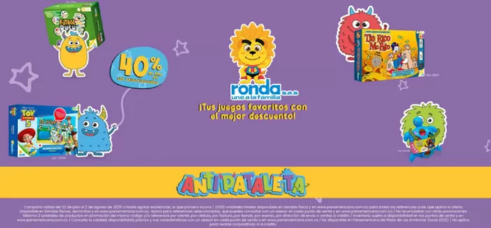 Catálogo Panamericana | Antipataleta 40% DTO | 2026-07-24T00:00:00.000Z - 2026-08-02T00:00:00.000Z