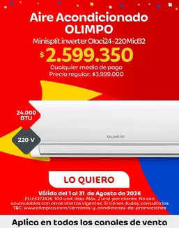 Catálogo Olímpica | Nuestras mejores ofertas para ti | 2026-08-01T00:00:00.000Z - 2026-08-31T00:00:00.000Z
