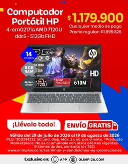 Catálogo Olímpica | Nuestras mejores gangas | 2026-07-29T00:00:00.000Z - 2026-08-19T00:00:00.000Z