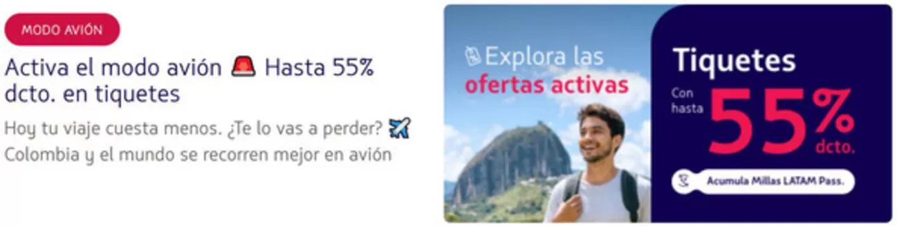Catálogo Latam Airlines en Funza | Descubre las mejores ofertas | 2026-08-03T00:00:00.000Z - 2026-08-10T00:00:00.000Z