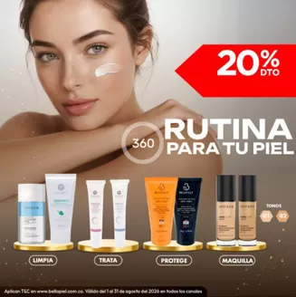 Catálogo Bella Piel en Funza | Rutina para tu piel 20% OFF | 2026-08-03T00:00:00.000Z - 2026-08-31T00:00:00.000Z