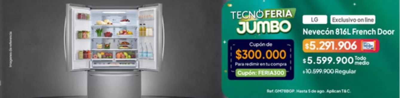 Catálogo Jumbo en Funza | Grandes descuentos en productos seleccionados | 2026-08-03T00:00:00.000Z - 2026-08-05T00:00:00.000Z