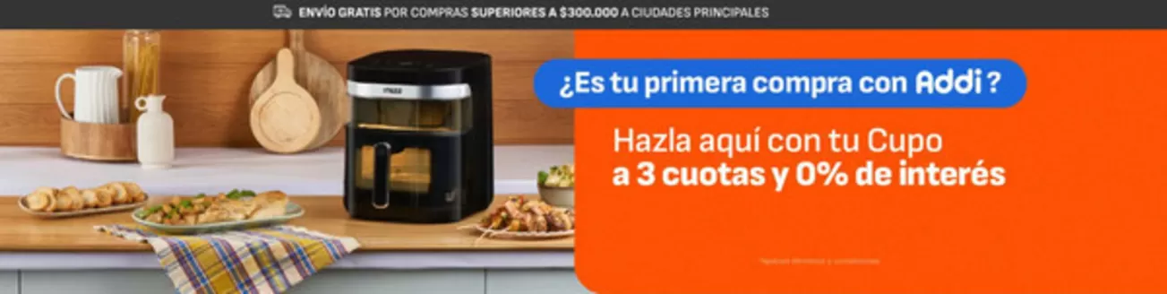 Catálogo Imusa | 3 cuotas y 0% de interés con Addi | 2026-08-03T00:00:00.000Z - 2026-08-31T00:00:00.000Z