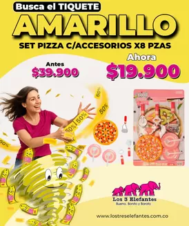 Catálogo Los Tres Elefantes en Chocontá | Busca el Tiquete Amarillo por solo $19.900 cada una | 2026-08-04T00:00:00.000Z - 2026-08-18T00:00:00.000Z