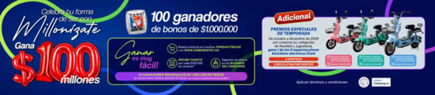 Catálogo Home Sentry en Armenia Antioquia | 100 ganadores de bonos de $1.000.000 | 2026-08-04T00:00:00.000Z - 2027-04-30T00:00:00.000Z