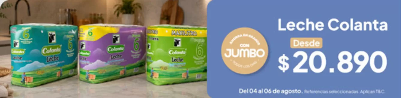 Catálogo Jumbo | Promociones actuales | 2026-08-04T00:00:00.000Z - 2026-08-06T00:00:00.000Z
