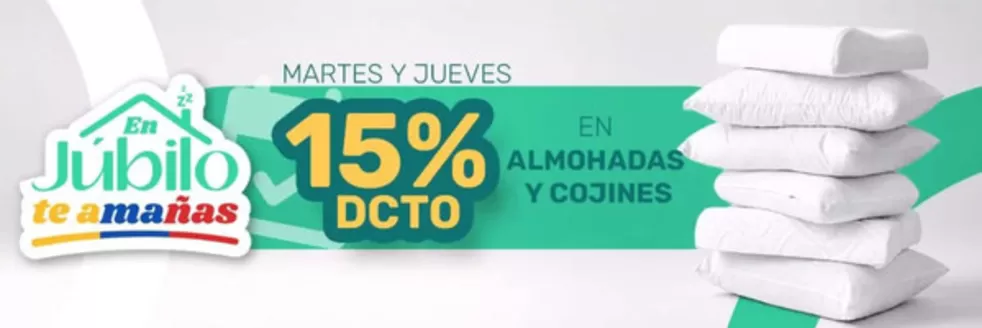 Catálogo Colchones Júbilo en Nariño Cundinamarca | Martes y Jueves 15% DCTO | 2026-08-04T00:00:00.000Z - 2026-08-27T00:00:00.000Z