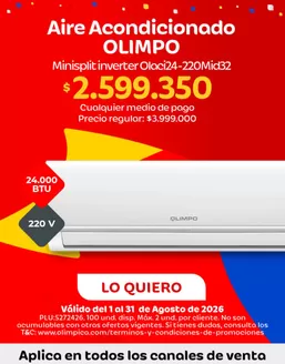 Catálogo Olímpica en Arauquita | Ofertas y gangas exclusivas | 2026-08-01T00:00:00.000Z - 2026-08-31T00:00:00.000Z