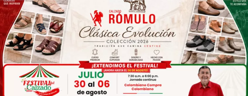 Catálogo Calzado Romulo | Extendimos el Festival | 2026-08-06T00:00:00.000Z - 2026-08-06T00:00:00.000Z