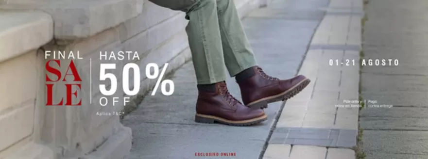 Catálogo Hush Puppies | Final Sale, Hasta 50% OFF | 2026-08-06T00:00:00.000Z - 2026-08-21T00:00:00.000Z