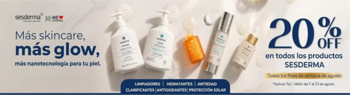 Catálogo Laskin | 20% OFF en todos los productos Sesderma | 2026-08-10T00:00:00.000Z - 2026-08-23T00:00:00.000Z