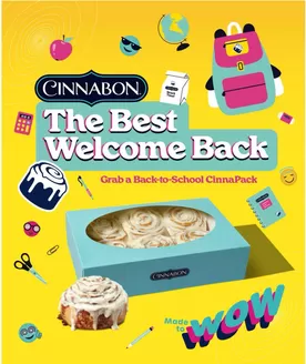 Catálogo Cinnabon | The Best Welcome Back | 2026-08-11T00:00:00.000Z - 2026-09-06T00:00:00.000Z