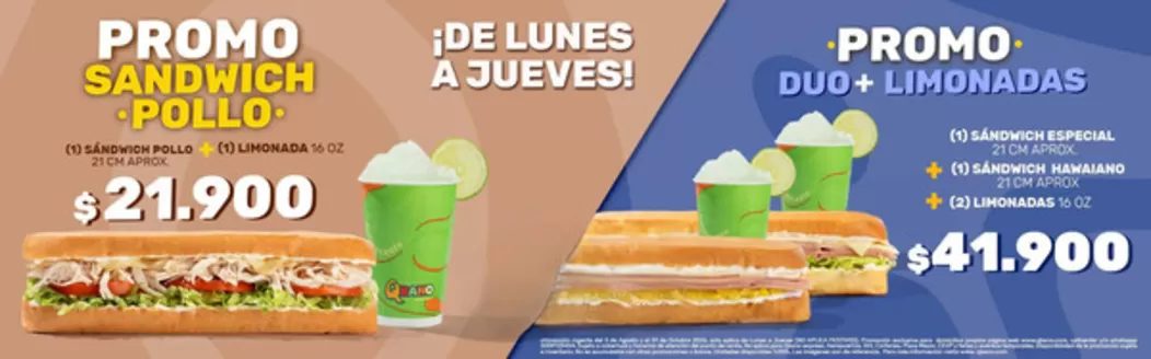 Catálogo Sandwich Qbano | Promo | 2026-08-11T00:00:00.000Z - 2026-10-01T00:00:00.000Z