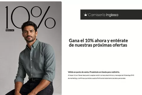 Catálogo Camisería Inglesa | Gana el 10% ahora y entérate de nuestras próximas ofertas | 2026-08-13T00:00:00.000Z - 2026-11-30T00:00:00.000Z