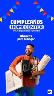 Catálogo Homecenter | Excelente oferta para todos los clientes | 2026-07-28T00:00:00.000Z - 2026-09-01T00:00:00.000Z