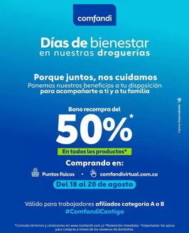 Catálogo Comfandi en Heliconia | Excelente oferta para cazadores de gangas | 2026-08-18T00:00:00.000Z - 2026-08-20T00:00:00.000Z