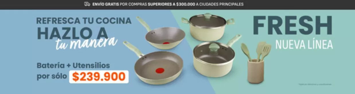 Catálogo Imusa | Batería + Utensilios por sólo $239.900 | 2026-08-26T00:00:00.000Z - 2026-09-30T00:00:00.000Z