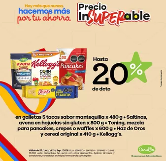 Catálogo Carulla | Aprovecha ofertas en los productos que más te gustan | 2026-08-27T00:00:00.000Z - 2026-09-13T00:00:00.000Z