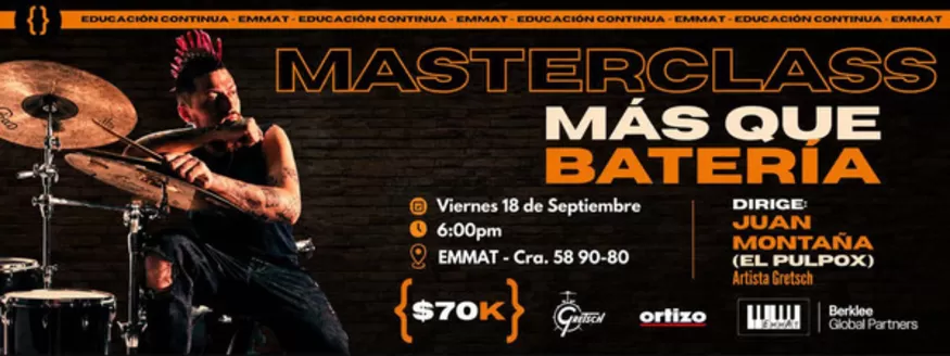 Catálogo Ortizo en Granada Cundinamarca | Masterclass: Más que batería | 2026-08-31T00:00:00.000Z - 2026-09-18T00:00:00.000Z