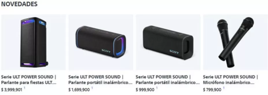 Catálogo Sony en Granada Cundinamarca | Novedades | 2026-08-31T00:00:00.000Z - 2026-09-13T00:00:00.000Z