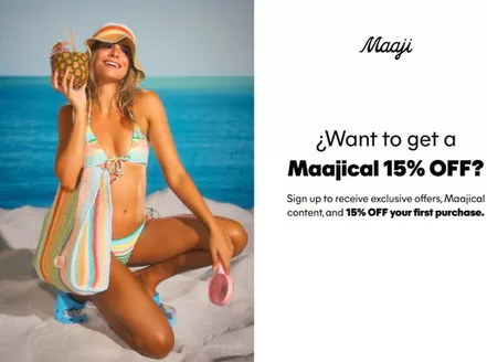 Catálogo Maaji | 15% de DCTO en tu primera compra | 2026-09-01T00:00:00.000Z - 2026-09-30T00:00:00.000Z