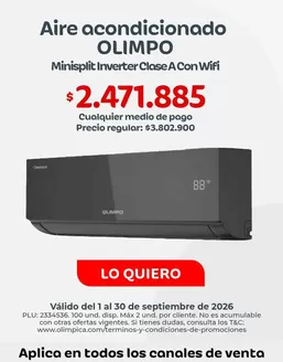 Catálogo Olímpica | Grandes descuentos en productos seleccionados | 2026-09-01T00:00:00.000Z - 2026-09-30T00:00:00.000Z