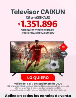 Catálogo Olímpica en El Retén | Descuentos y promociones | 2026-09-01T00:00:00.000Z - 2026-09-04T00:00:00.000Z