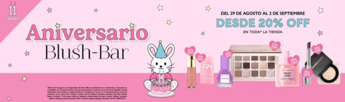 Catálogo Blush Bar | Hasta 50% OFF en Ref. Selecci, desde 20% OFF en Toda la tienda | 2026-09-02T00:00:00.000Z - 2026-09-02T00:00:00.000Z