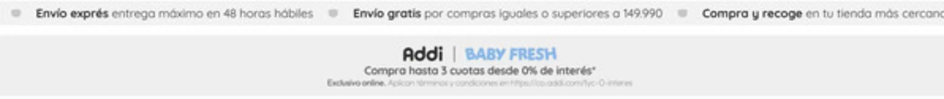 Catálogo Baby Fresh | 3 cuotas y 0% de interés con Addi | 2026-09-03T00:00:00.000Z - 2026-09-30T00:00:00.000Z