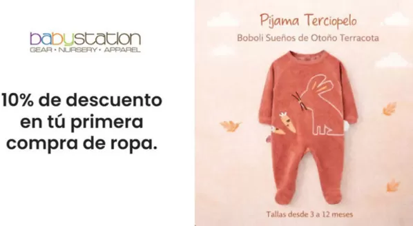 Catálogo Baby Station | 10% de descuento en tú primera compra de ropa | 2026-09-03T00:00:00.000Z - 2026-09-30T00:00:00.000Z