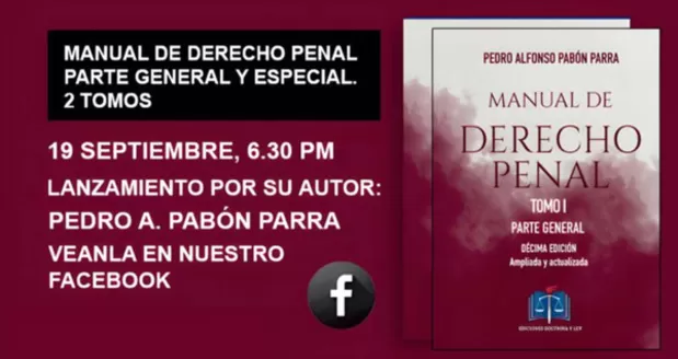 Catálogo Doctrina y Ley | Manual de Derecho Penal Parte General y Especial (2 Tomos) | 2026-09-03T00:00:00.000Z - 2026-09-19T00:00:00.000Z