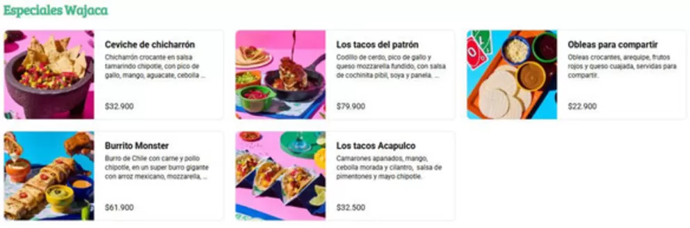 Catálogo Wajaca | Menu Especial y Promociones | 2026-09-03T00:00:00.000Z - 2026-09-30T00:00:00.000Z