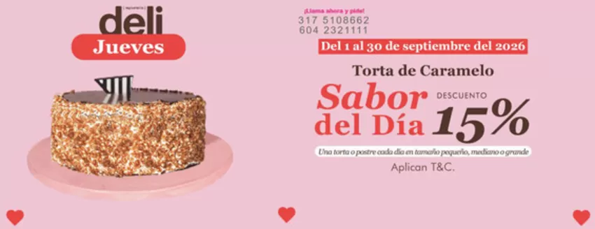 Catálogo Repostería Deli | Ofertas 15% de DCTO | 2026-09-03T00:00:00.000Z - 2026-09-30T00:00:00.000Z