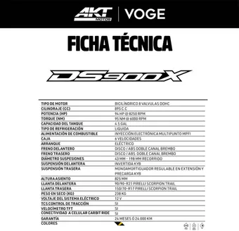 Catálogo AKT en Guamal Magdalena | Ficha tecnica ds 900x | 2026-09-03T00:00:00.000Z - 2026-09-17T00:00:00.000Z