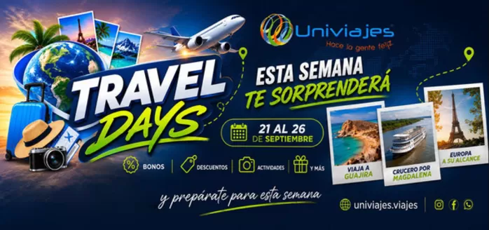 Catálogo Univiajes | Travel Days con bonos, descuentos, actividades y experiencias increíbles | 2026-09-21T00:00:00.000Z - 2026-09-26T00:00:00.000Z