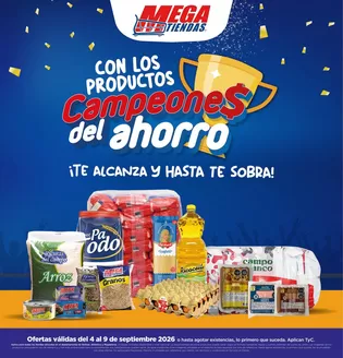 Catálogo MegaTiendas | Ofertas MegaTiendas | 2026-09-04T00:00:00.000Z - 2026-09-09T00:00:00.000Z