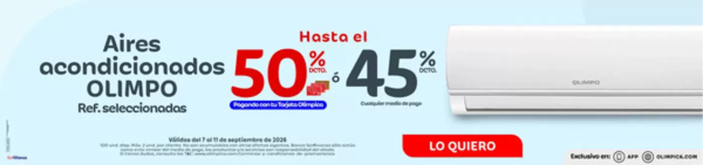 Catálogo Olímpica | Nuestras mejores gangas | 2026-09-07T00:00:00.000Z - 2026-09-11T00:00:00.000Z